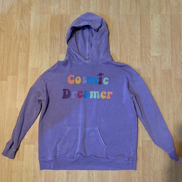 Wildfox Tops - Wildfox Cosmic Dreamers Roadtrip Hoodie in Dahlia Purple RARE
